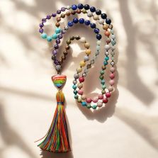 Chakra Charm Tassel Necklace