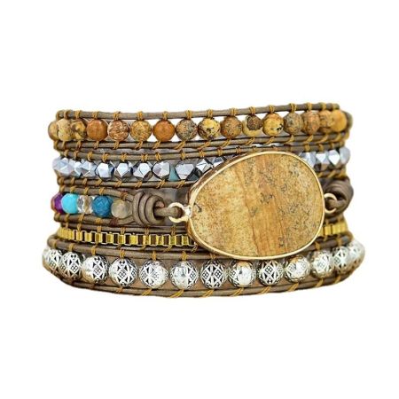 Earth Healing Energy Wrap Bracelet