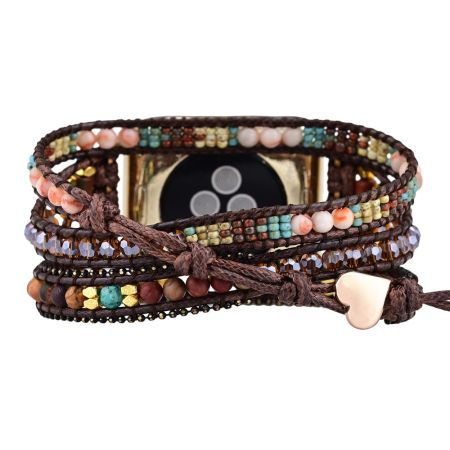Boho Chic iWatch Strap for Apple Watch Band Series 8 7 6 5 4 3 38/42/41/49/45mm