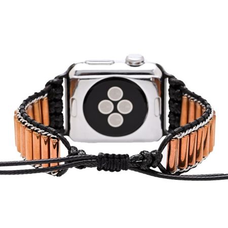 Cylindrical Copper Tube Handwoven Apple Watch Strap