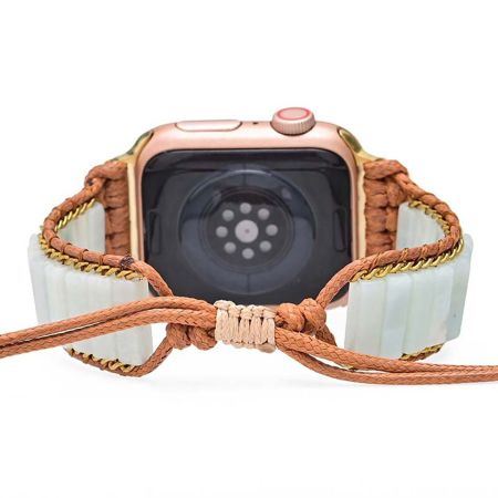 Wholesale Amazonite Apple Watch Band – Handmade Beaded Boho Bracelet Strap