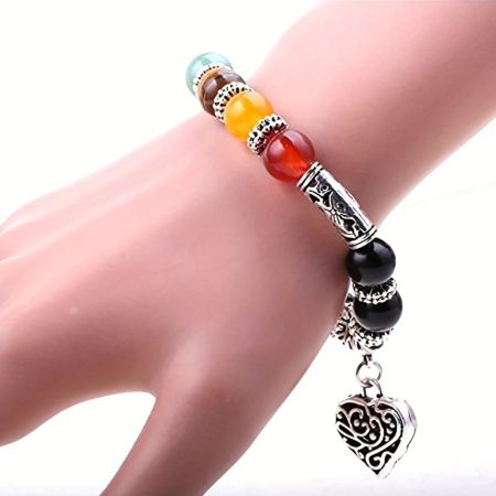 7 Chakra Healing Bracelet – Natural Stone Beads, Energy Balance & Meditation Jewelry