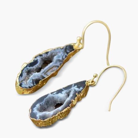Natural Agate Dangle Earrings