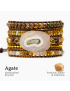 Moonlight Goddess Agate Wrap Bracelet