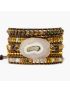 Moonlight Goddess Agate Wrap Bracelet
