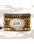 Moonlight Goddess Agate Wrap Bracelet
