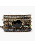 Onyx Moonlight Protection Wrap Bracelet