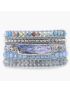 Healing Topaz Queen Silver Wrap Bracelet
