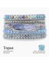 Healing Topaz Queen Silver Wrap Bracelet