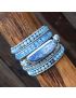 Healing Topaz Queen Silver Wrap Bracelet