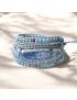 Healing Topaz Queen Silver Wrap Bracelet