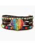 Chakra Moonlight Protection Wrap Bracelet