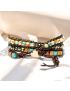 Chakra Moonlight Protection Wrap Bracelet