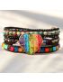 Chakra Moonlight Protection Wrap Bracelet
