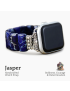 Dark Navy Tibetan Jasper Stretch Apple Watch Strap