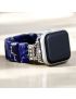 Dark Navy Tibetan Jasper Stretch Apple Watch Strap