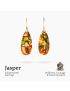 Intense Jasper Teardrop Earrings