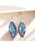 Jasper Leaf Dangle Earrings