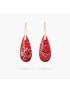 Red Imperial Jasper Teardrop Earrings