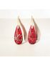 Red Imperial Jasper Teardrop Earrings