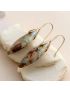 Terra Hues Leaves Jasper Earrings