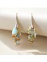 Terra Hues Leaves Jasper Earrings