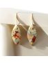 Terra Hues Leaves Jasper Earrings