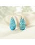 Turquoise Jasper Protection Drop Earrings