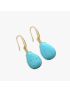 Exquisite Teardrop Turquoise Earrings