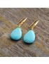 Exquisite Teardrop Turquoise Earrings