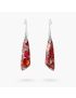 Antique Red Regalite Hook Earrings