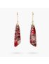 Antique Red Regalite Hook Earrings