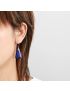 Lapis Lazuli Geometric Drop Earrings