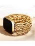 Golden Demure Stretch Apple Watch Strap