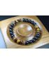 Matte Black Onyx and Tiger Eye Bracelet -  - 8mm beads-Bracelet - Men Jewelry - Stretch Bracelet - Men Bead Bracelet - Heal Bracelet