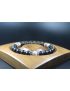 Anxiety Relief Bracelet - Matte Black Onyx with Rare Wooden Opal Bracelet - Lucky Bracelet - Popular Gift - 8mm beads