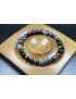 Black Obsidian and Larvikite Bracelet - Man Jewelry - Stretch Bracelet - Man Bead Bracelet - Heal Bracelet - 8mm beads