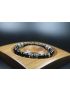 Black Obsidian Larvikite Bracelet - Bracelet for Men and Women - Stretch Bracelet - Healing Bracelet - Yoga Bracelet - 8mm beads