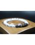 Howlite and Black Obsidian Bracelet - Stretch Bracelet - Gemstone Bracelet - Healing Bracelet - 8mm beads