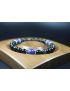Black Obsidian and Blue Lapis Lazuli Bracelet - Men Bracelet - Men Jewelry - Men Bead Bracelet - Gemstone Bracelet - Heal Bracelet 8mm beads