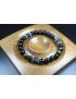 8mm beads- Black Obsidian with Cube Lava Bracelet - Bracelet - Jewelry - Bead Bracelet - Heal Bracelet 