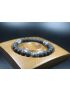 8mm beads- Lava and Larvikite Bracelet - Mala - Men Bracelet - Men Jewelry - Stretch Bracelet - Men Bead Bracelet - Heal Bracelet 