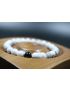 Howlite Bracelet, Mens Bracelet, Women Bracelet – Strengthens Ambition and Memory, Stretch Bracelet, 8mm beads