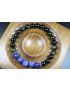 Black Obsidian and Lapis Lazuli Bracelet - Bracelet for Men and Women - Stretch Bracelet - Yoga Bracelet - 8mm beads