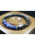 Black Obsidian and Lapis Lazuli Bracelet - Bracelet for Men and Women - Stretch Bracelet - Yoga Bracelet - 8mm beads