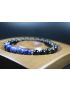 Black Obsidian and Lapis Lazuli Bracelet - Bracelet for Men and Women - Stretch Bracelet - Yoga Bracelet - 8mm beads
