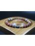 Matte Picasso with Wood Bracelet - Men Bracelet - Men Jewelry - Stretch Bracelet - Men Bead Bracelet - Heal Bracelet 8mm beads