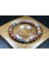 Matte Picasso with Wood Bracelet - Men Bracelet - Men Jewelry - Stretch Bracelet - Men Bead Bracelet - Heal Bracelet 8mm beads
