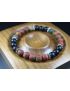 Matte Picasso and Matte Black Onyx Bracelet - Men Bracelet - Men Jewelry - Stretch Bracelet - Men Bead Bracelet - Heal Bracelet 8mm beads