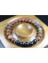 Matte Picasso and Matte Black Onyx Bracelet - - Heal Bracelet 8mm beads-Men Bracelet - Men Jewelry - Stretch Bracelet - Men Bead Bracelet 